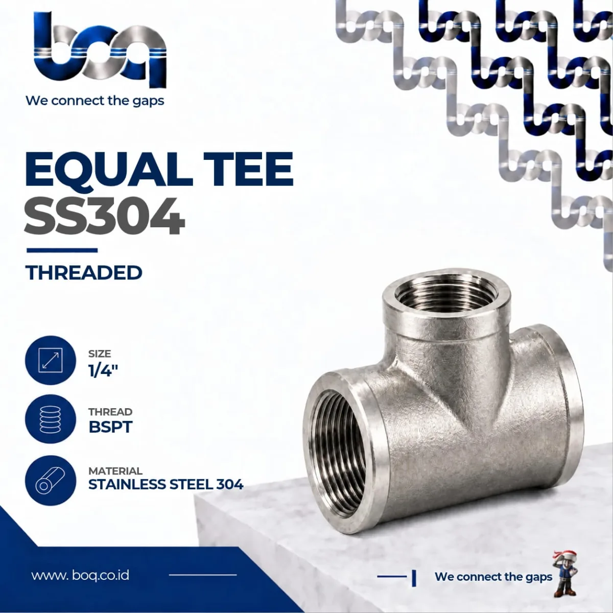 Tampilan 2 EQUAL TEE SS304